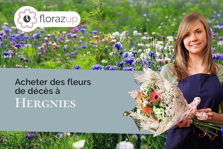 gerbes de fleurs pour une crémation à Hergnies (Nord/59199)