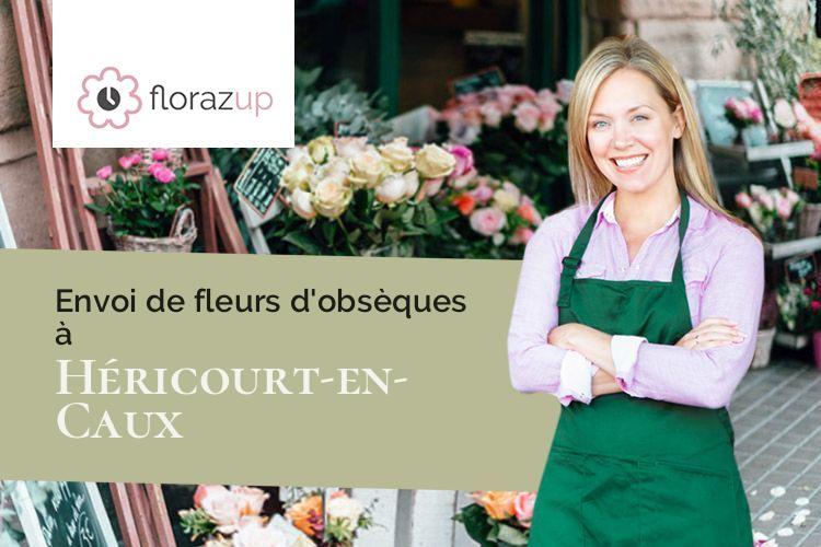 gerbes de fleurs pour un enterrement à Héricourt-en-Caux (Seine-Maritime/76560)