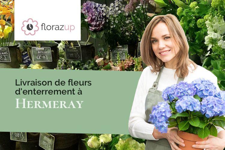 fleurs deuil pour une crémation à Hermeray (Yvelines/78125)