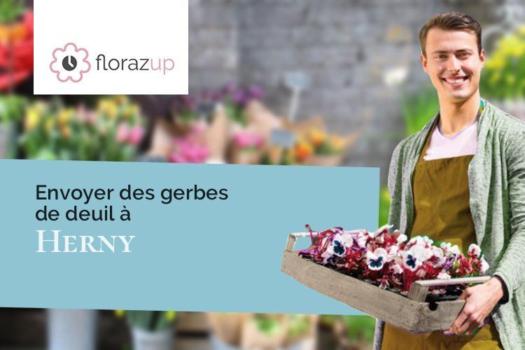 créations de fleurs pour des obsèques à Herny (Moselle/57580)