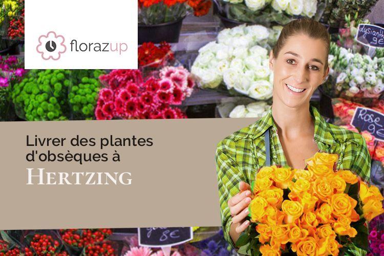 plantes pour un deuil à Hertzing (Moselle/57830)