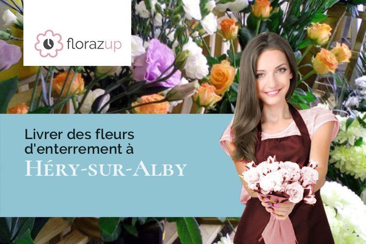 créations de fleurs pour des funérailles à Héry-sur-Alby (Haute-Savoie/74540)