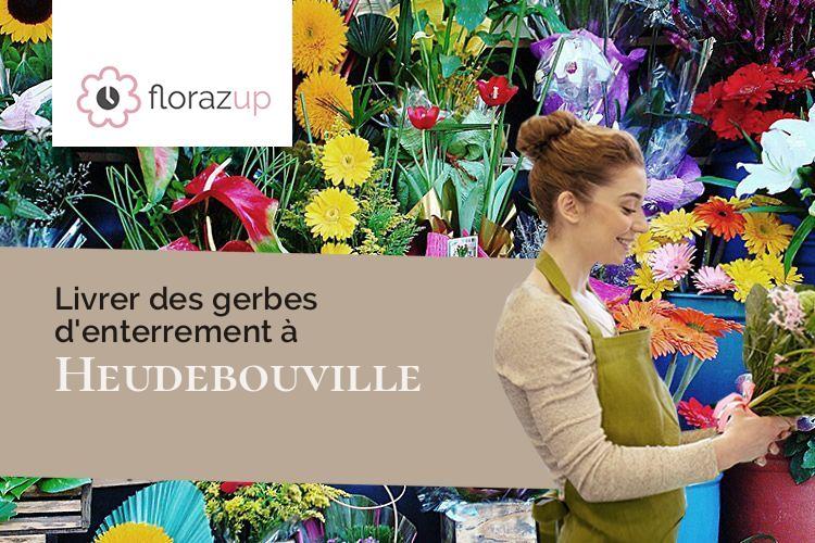 créations florales pour des obsèques à Heudebouville (Eure/27400)