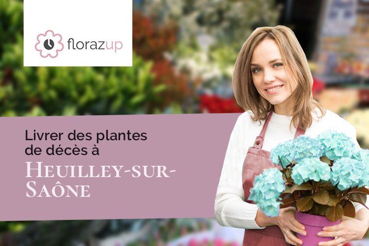 compositions de fleurs pour un deuil à Heuilley-sur-Saône (Côte-d'Or/21270)