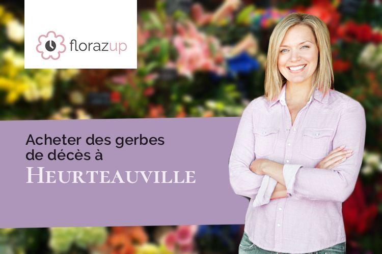 bouquets de fleurs pour un enterrement à Heurteauville (Seine-Maritime/76940)