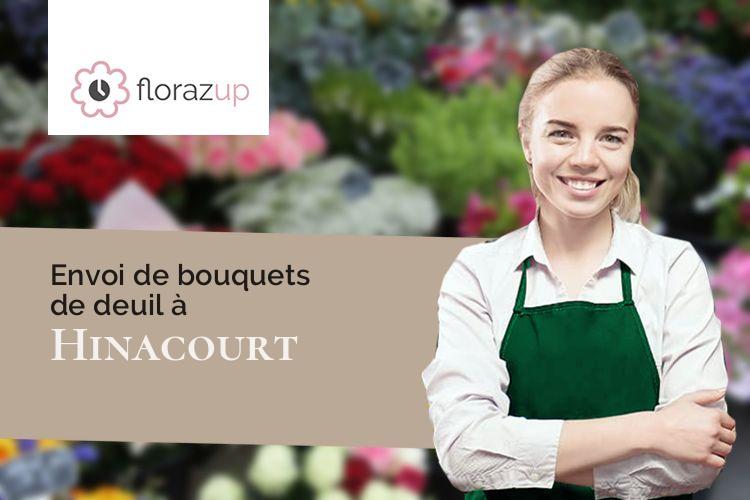 compositions florales pour une crémation à Hinacourt (Aisne/02440)