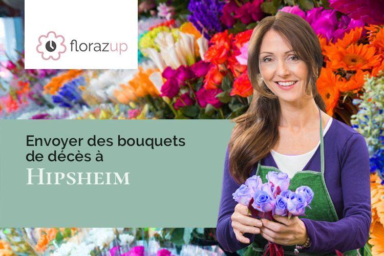 créations de fleurs pour un décès à Hipsheim (Bas-Rhin/67150)