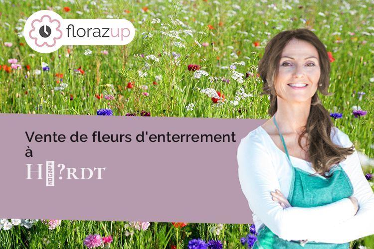 gerbes de fleurs pour des obsèques à Hœ?rdt (Bas-Rhin/67720)