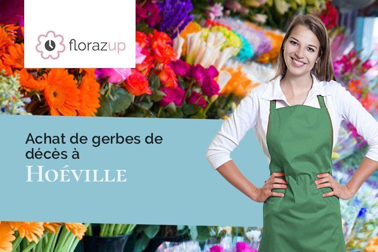 créations de fleurs pour un décès à Hoéville (Meurthe-et-Moselle/54370)