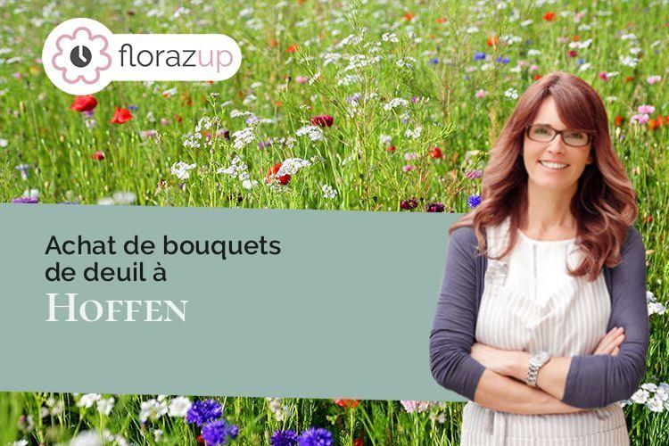 couronnes de fleurs pour une crémation à Hoffen (Bas-Rhin/67250)