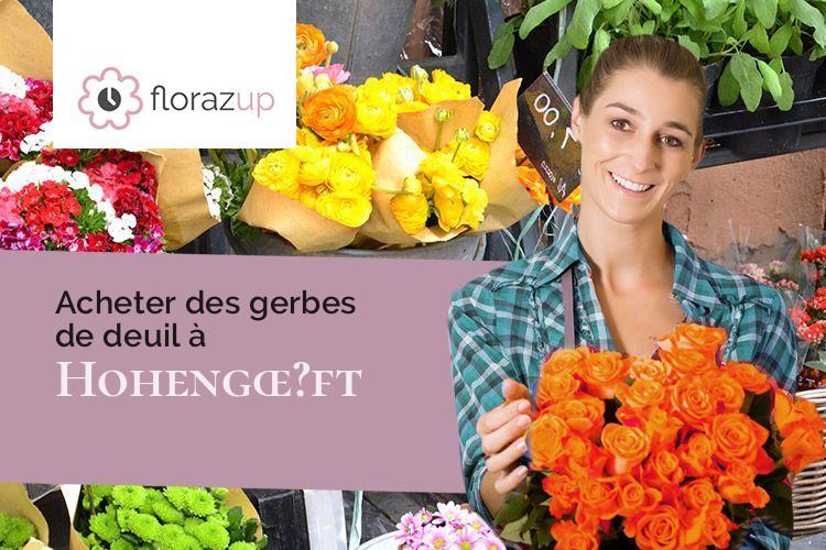 gerbes de fleurs pour un enterrement à Hohengœ?ft (Bas-Rhin/67310)