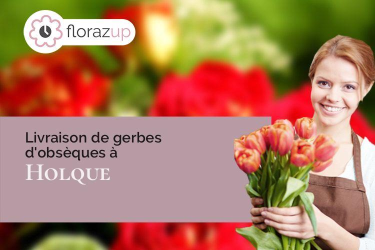 créations de fleurs pour un deuil à Holque (Nord/59143)