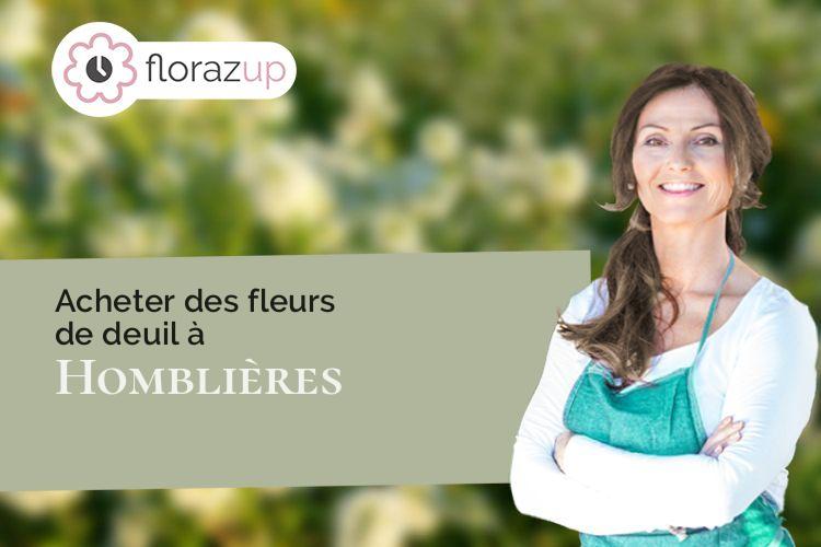 compositions de fleurs pour des funérailles à Homblières (Aisne/02720)