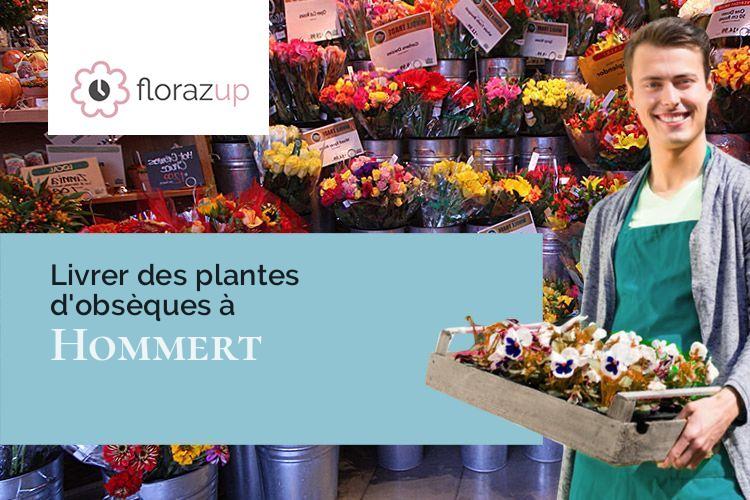 couronnes de fleurs pour un enterrement à Hommert (Moselle/57870)