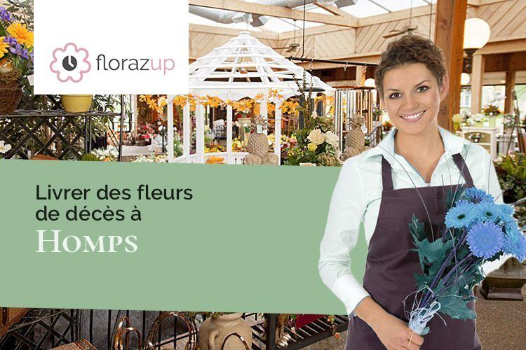 créations de fleurs pour une crémation à Homps (Gers/32120)