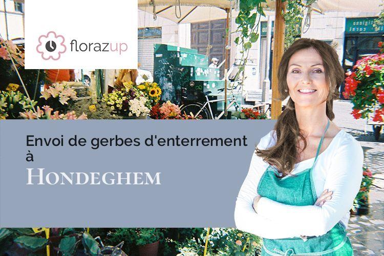 compositions florales pour un enterrement à Hondeghem (Nord/59190)