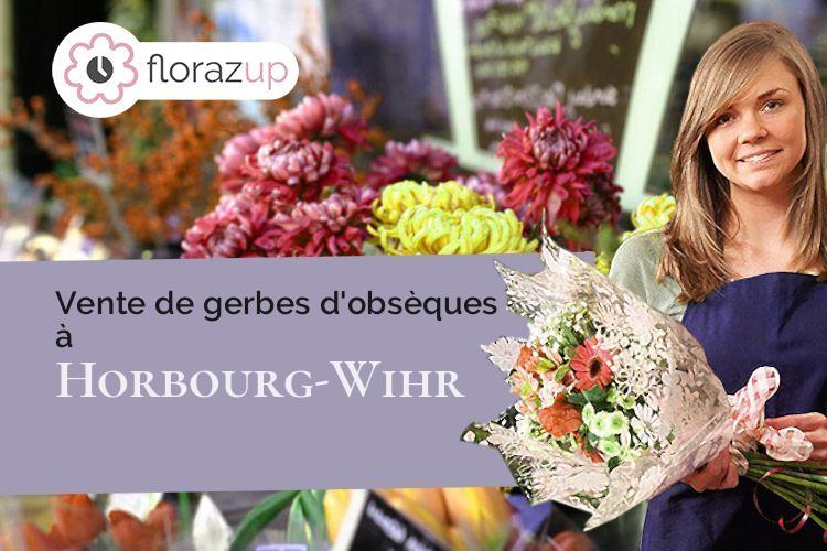 créations de fleurs pour des obsèques à Horbourg-Wihr (Haut-Rhin/68180)