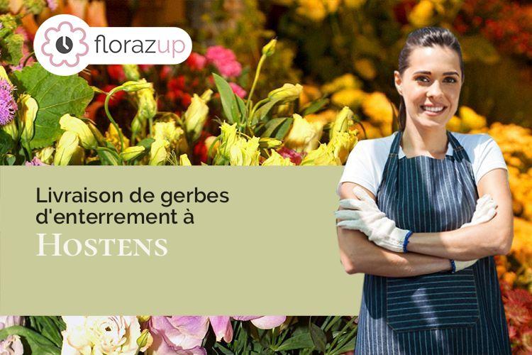 couronnes de fleurs pour un enterrement à Hostens (Gironde/33125)