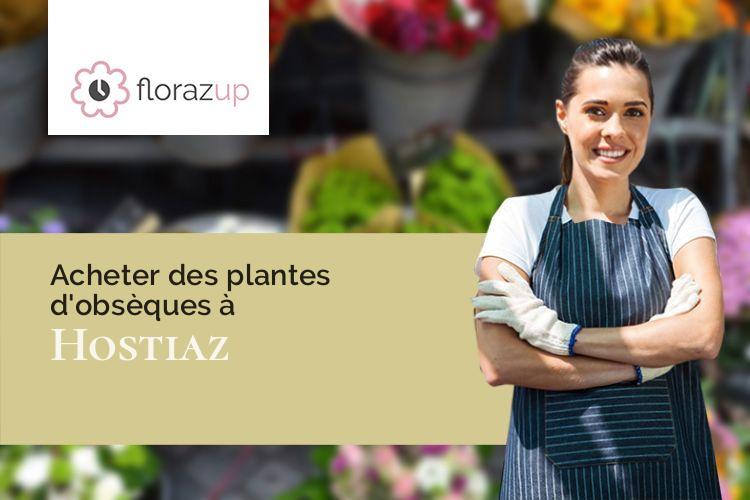 gerbes de fleurs pour des funérailles à Hostiaz (Ain/01110)