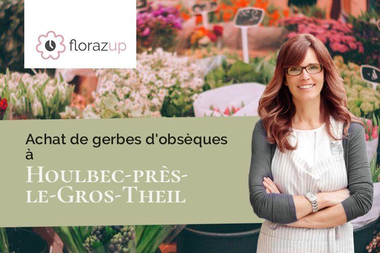 gerbes de fleurs pour un enterrement à Houlbec-près-le-Gros-Theil (Eure/27370)