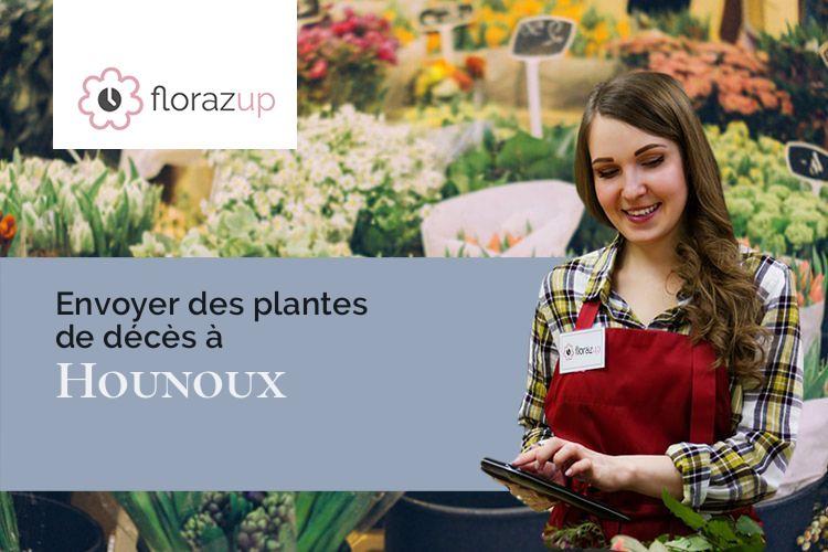 couronnes florales pour des funérailles à Hounoux (Aude/11240)