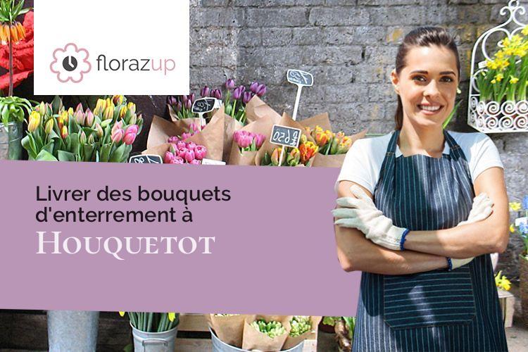 gerbes de fleurs pour des obsèques à Houquetot (Seine-Maritime/76110)