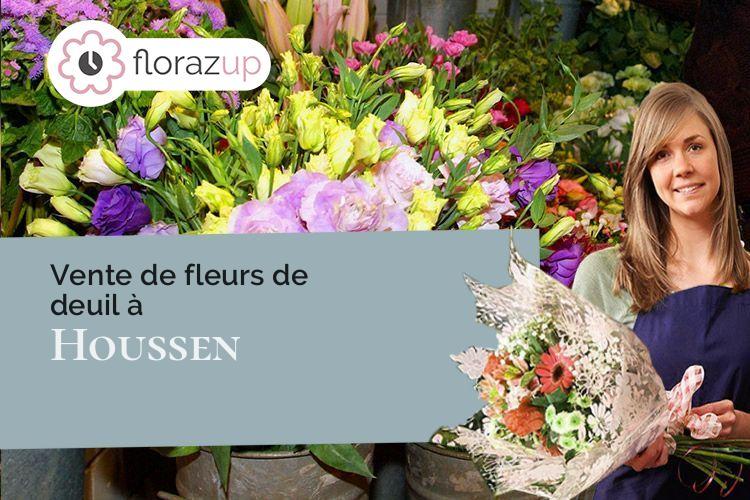 fleurs deuil pour un décès à Houssen (Haut-Rhin/68125)
