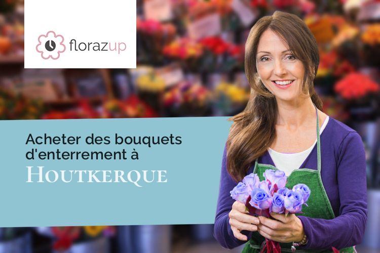 compositions de fleurs pour un décès à Houtkerque (Nord/59470)