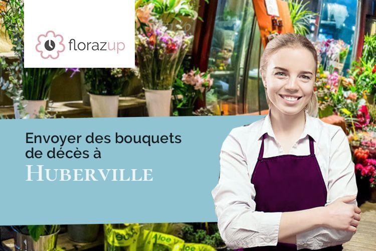 compositions de fleurs pour un décès à Huberville (Manche/50700)