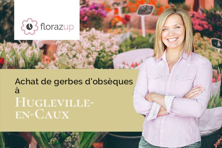créations florales pour des funérailles à Hugleville-en-Caux (Seine-Maritime/76570)