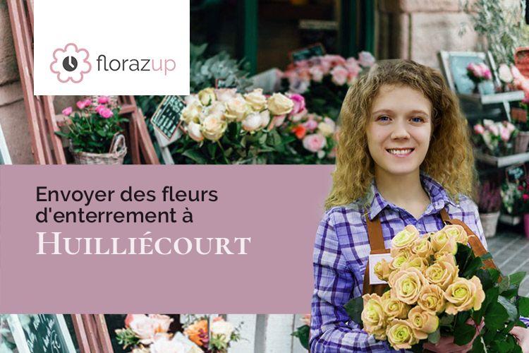 créations florales pour un enterrement à Huilliécourt (Haute-Marne/52150)