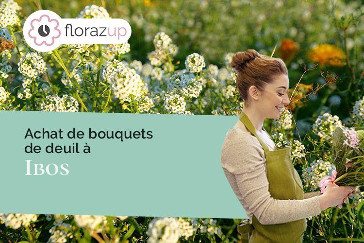 gerbes de fleurs pour un deuil à Ibos (Hautes-Pyrénées/65420)