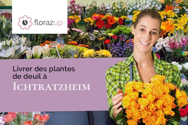 compositions de fleurs pour un décès à Ichtratzheim (Bas-Rhin/67640)