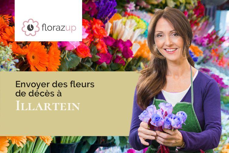 coupes de fleurs pour un décès à Illartein (Ariège/09800)