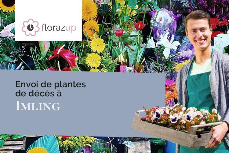 coeurs de fleurs pour un décès à Imling (Moselle/57400)