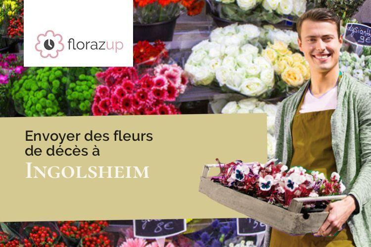 coupes de fleurs pour une crémation à Ingolsheim (Bas-Rhin/67250)