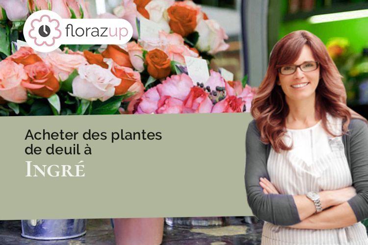 créations de fleurs pour des funérailles à Ingré (Loiret/45140)