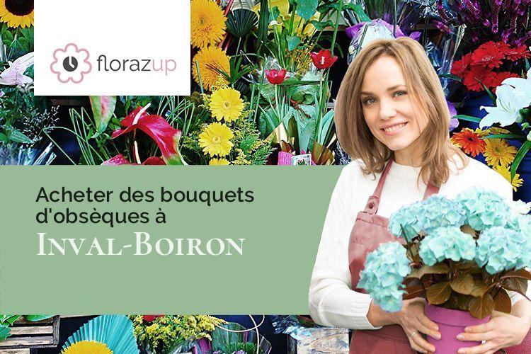 gerbes de fleurs pour un décès à Inval-Boiron (Somme/80430)