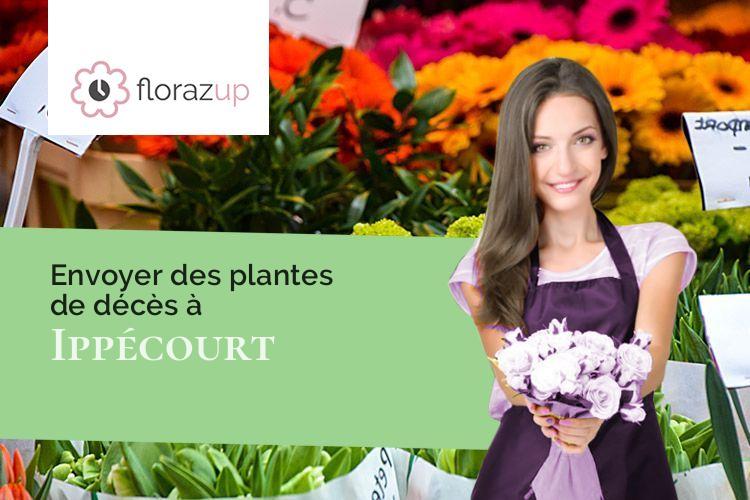 gerbes de fleurs pour un enterrement à Ippécourt (Meuse/55220)