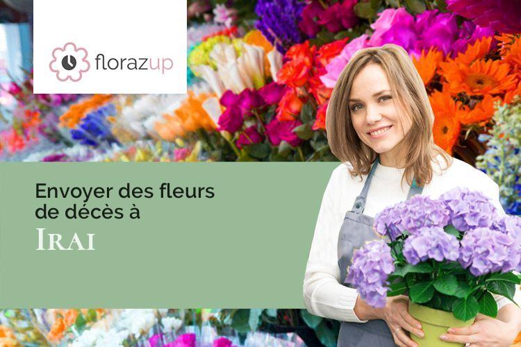 créations de fleurs pour un décès à Irai (Orne/61190)