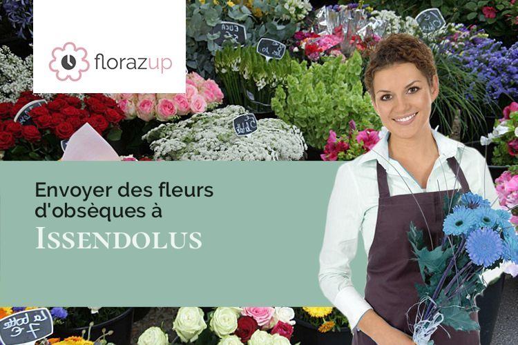 créations florales pour un décès à Issendolus (Lot/46500)