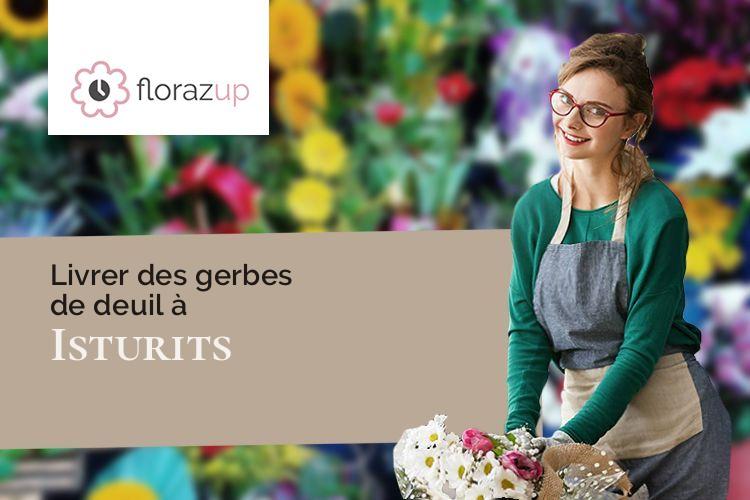 coeurs de fleurs pour des funérailles à Isturits (Pyrénées-Atlantiques/64240)