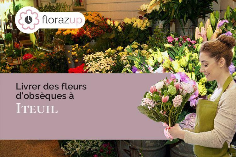 couronnes florales pour des funérailles à Iteuil (Vienne/86240)