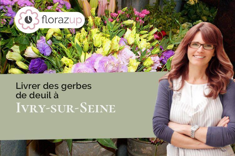 bouquets de fleurs pour une crémation à Ivry-sur-Seine (Val-de-Marne/94200)