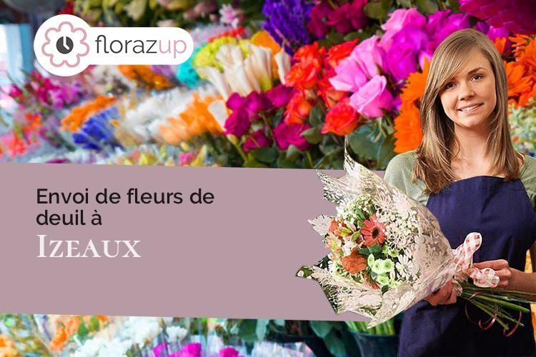 compositions de fleurs pour un décès à Izeaux (Isère/38140)