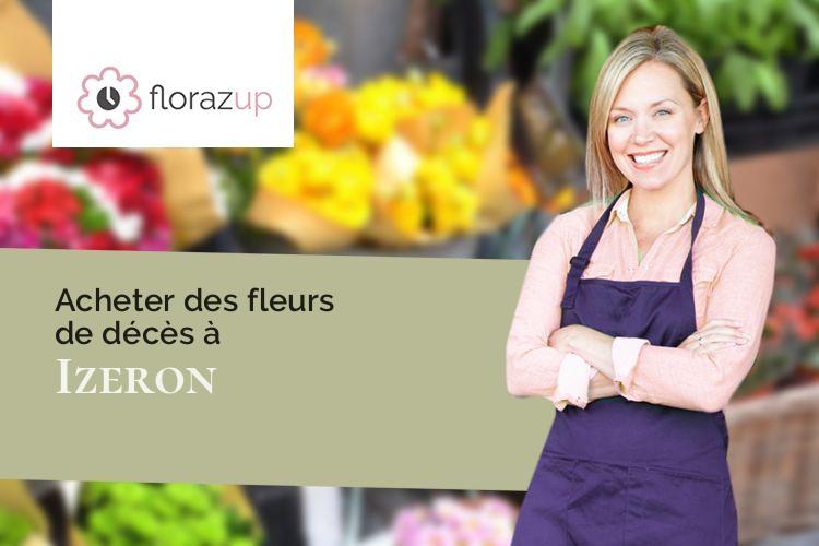 coupes de fleurs pour des funérailles à Izeron (Isère/38160)