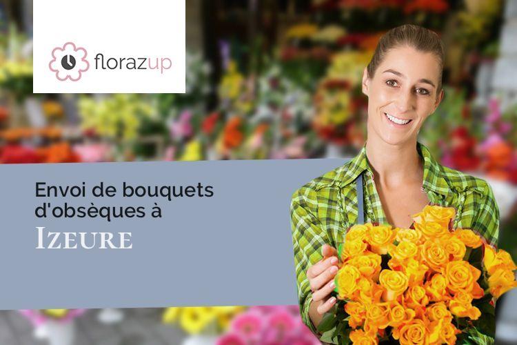 gerbes de fleurs pour des funérailles à Izeure (Côte-d'Or/21110)