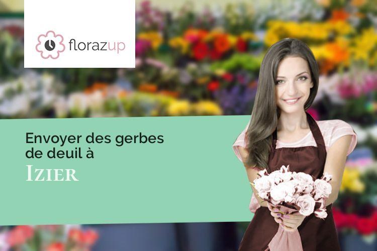 créations de fleurs pour un enterrement à Izier (Côte-d'Or/21110)
