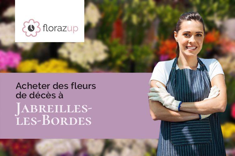 compositions florales pour des funérailles à Jabreilles-les-Bordes (Haute-Vienne/87370)