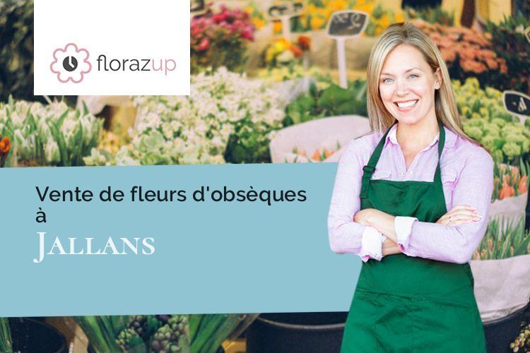 compositions florales pour des funérailles à Jallans (Eure-et-Loir/28200)